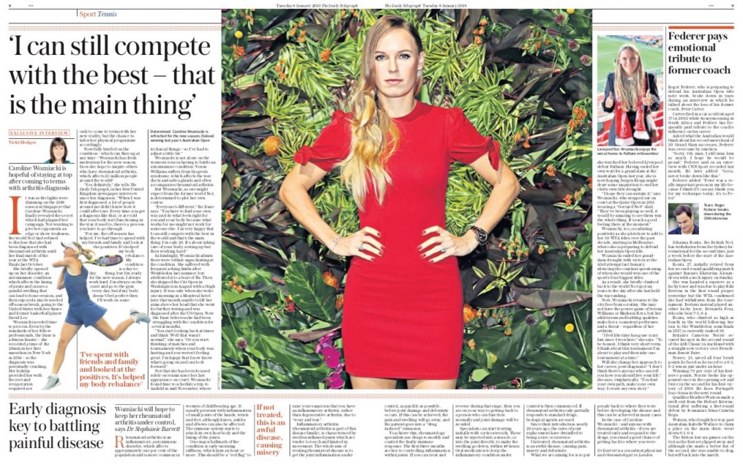 Interview with Dr Stephanie Barrett in The Daily Telegraph